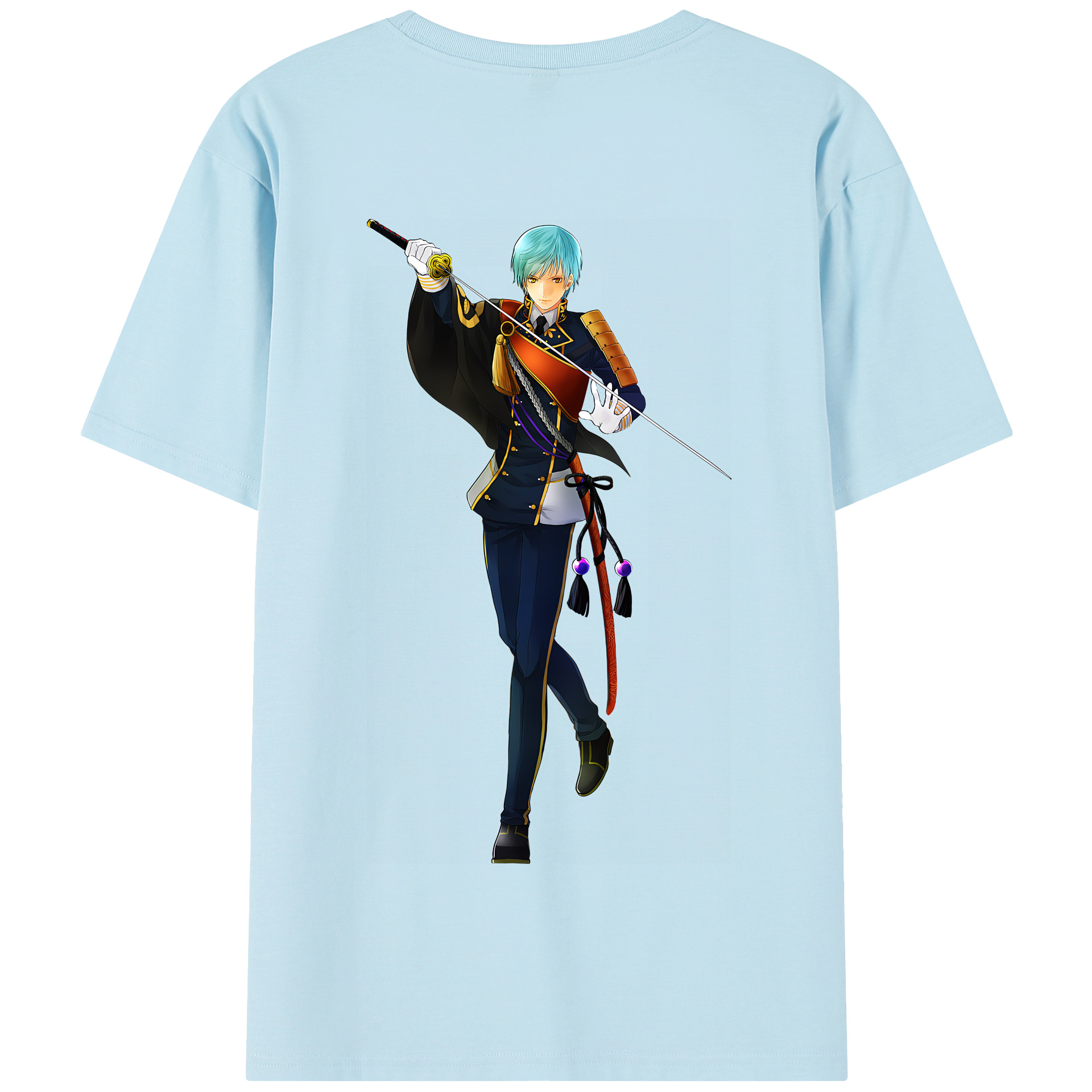 （画像用） 刀剣乱舞 Touken Ranbu 綿100％半袖Tシャツ（背面プリント）
